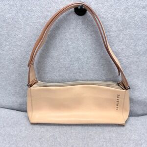 Lamarthe Shoulder Bag Womens Small Tan Leather Baguette Vintage